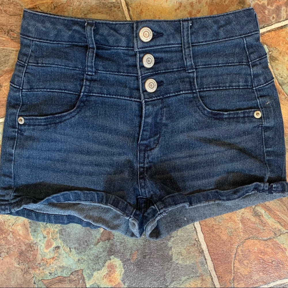 Sale⭐️Tokyo Darling Hi Waisted Shorty Denim Shorts - Picture 1 of 6